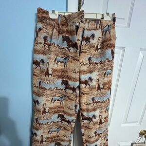 Dressed in LaLa horse printed trousers size large